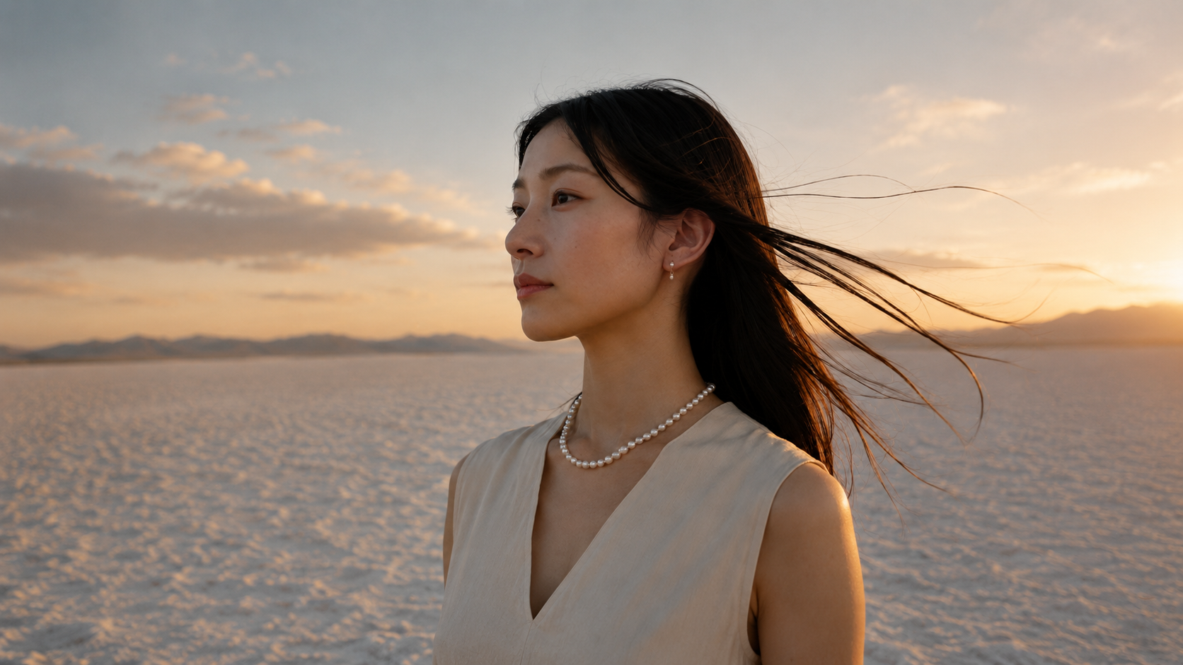 Mizu figure in landscape